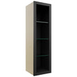 Fabuwood Pitch Black NDW1242 Wall Standard No Door Cabinet, Front View
