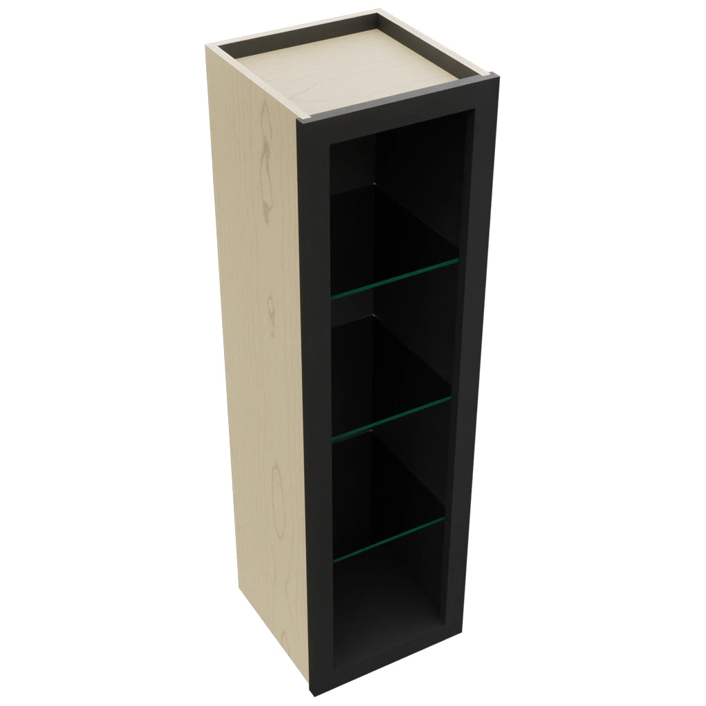 Fabuwood Pitch Black NDW1242 Wall Standard No Door Cabinet, Top View