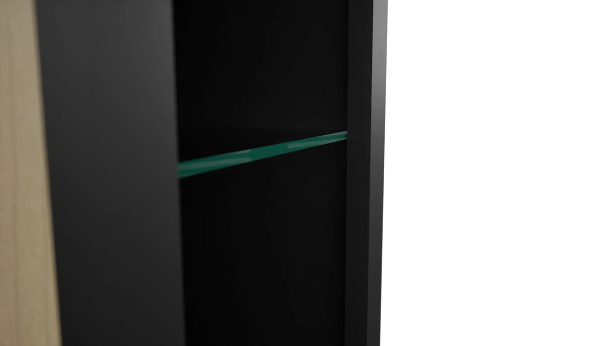 Fabuwood Pitch Black NDW1242 Wall Standard No Door Cabinet, Detail View