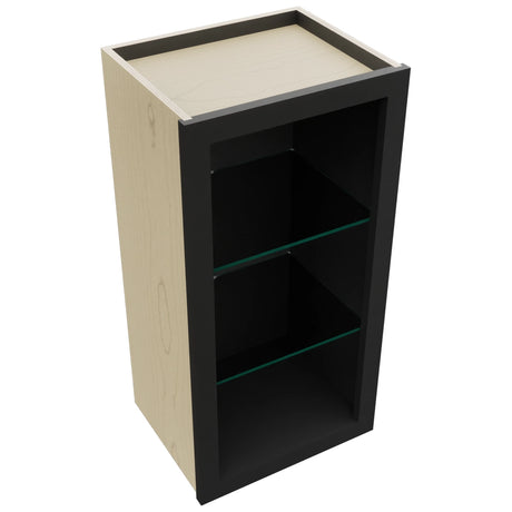 Fabuwood Pitch Black NDW1530 Wall Standard No Door Cabinet, Top View