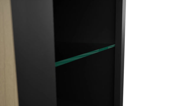 Fabuwood Pitch Black NDW1530 Wall Standard No Door Cabinet, Detail View