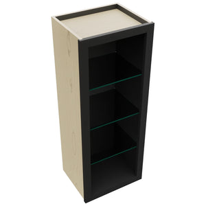 Fabuwood Pitch Black NDW1539 Wall Standard No Door Cabinet, Top View