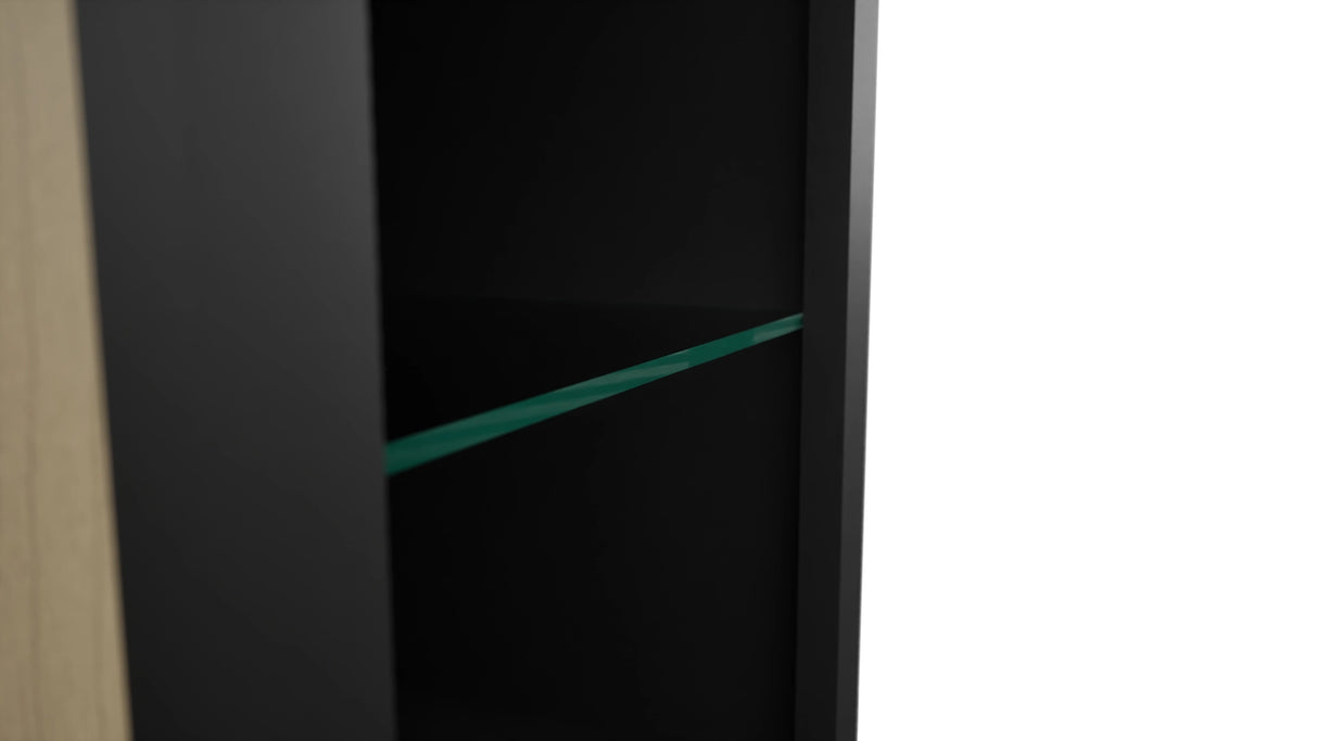 Fabuwood Pitch Black NDW1539 Wall Standard No Door Cabinet, Detail View