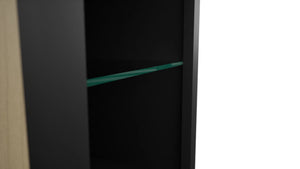 Fabuwood Pitch Black NDW1542 Wall Standard No Door Cabinet, Detail View