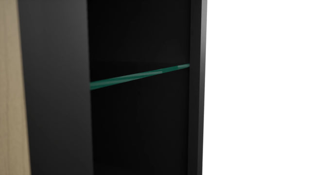 Fabuwood Pitch Black NDW1542 Wall Standard No Door Cabinet, Detail View