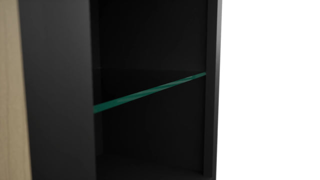Fabuwood Pitch Black NDW1830 Wall Standard No Door Cabinet, Detail View