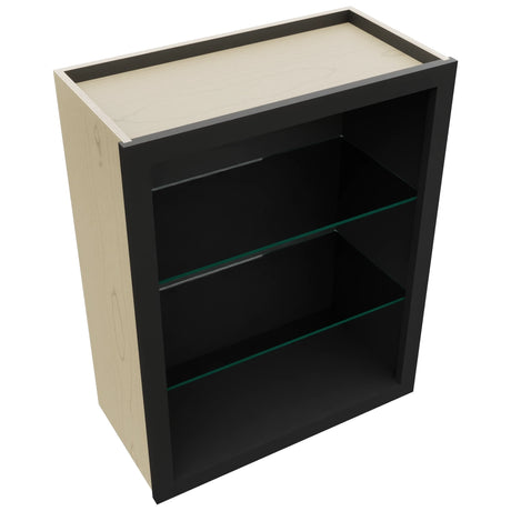 Fabuwood Pitch Black NDW2430 Wall Standard No Door Cabinet, Top View