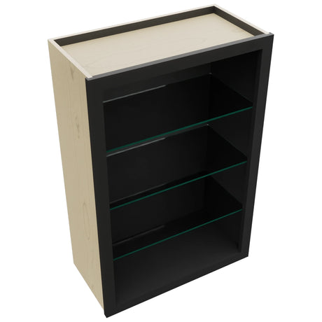 Fabuwood Pitch Black NDW2436 Wall Standard No Door Cabinet, Top View
