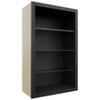 Fabuwood Pitch Black NDW2439 Wall Standard No Door Cabinet, Front View