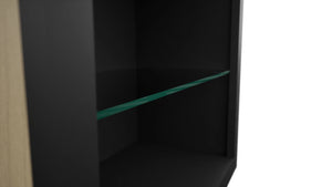 Fabuwood Pitch Black NDW2439 Wall Standard No Door Cabinet, Detail View
