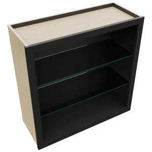 Fabuwood Pitch Black NDW3030 Wall Standard No Door Cabinet, Top View