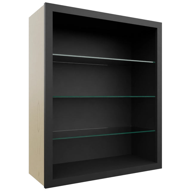 Fabuwood Pitch Black NDW3036 Wall Standard No Door Cabinet, Front View
