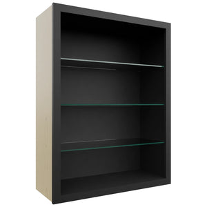 Fabuwood Pitch Black NDW3039 Wall Standard No Door Cabinet, Front View
