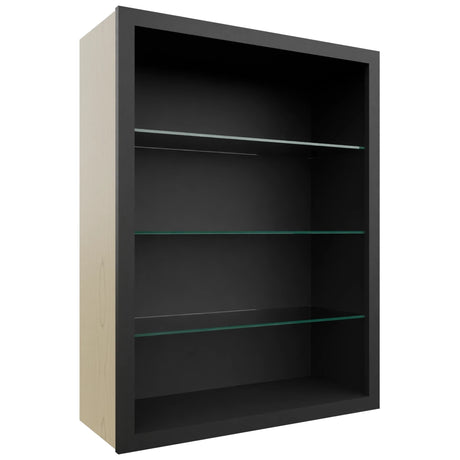 Fabuwood Pitch Black NDW3039 Wall Standard No Door Cabinet, Front View