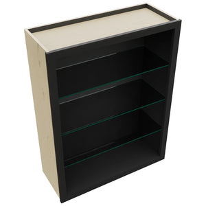 Fabuwood Pitch Black NDW3039 Wall Standard No Door Cabinet, Top View