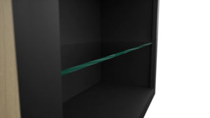 Fabuwood Pitch Black NDW3039 Wall Standard No Door Cabinet, Detail View