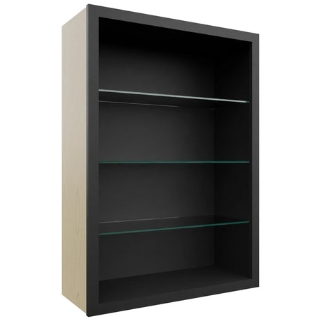 Fabuwood Pitch Black NDW3042 Wall Standard No Door Cabinet, Front View