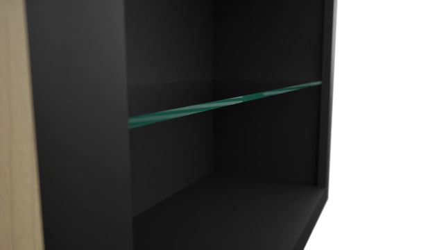 Fabuwood Pitch Black NDW3042 Wall Standard No Door Cabinet, Detail View