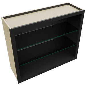 Fabuwood Pitch Black NDW3630 Wall Standard No Door Cabinet, Top View