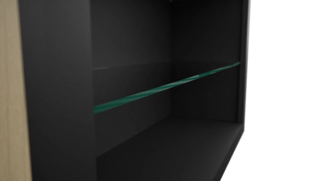 Fabuwood Pitch Black NDW3630 Wall Standard No Door Cabinet, Detail View