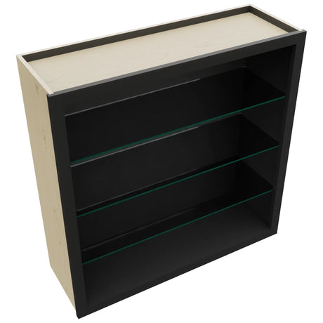 Fabuwood Pitch Black NDW3636 Wall Standard No Door Cabinet, Top View