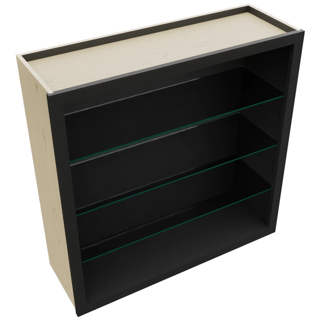 Fabuwood Pitch Black NDW3636 Wall Standard No Door Cabinet, Top View