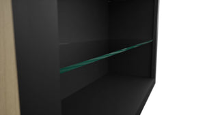 Fabuwood Pitch Black NDW3639 Wall Standard No Door Cabinet, Detail View
