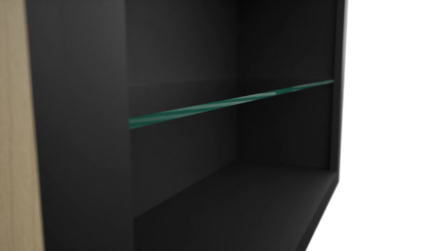 Fabuwood Pitch Black NDW3642 Wall Standard No Door Cabinet, Detail View