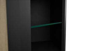 Fabuwood Pitch Black NDWDC2430 Wall Corner Diagonal No Door Cabinet, Detail View