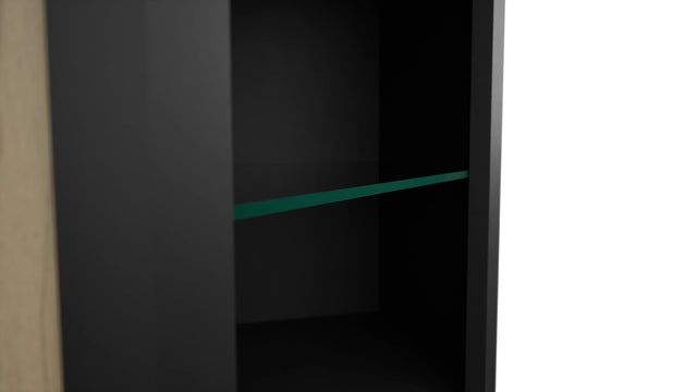Fabuwood Pitch Black NDWDC2439 Wall Corner Diagonal No Door Cabinet, Detail View