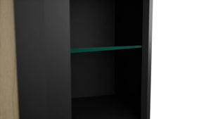 Fabuwood Pitch Black NDWDC2442 Wall Corner Diagonal No Door Cabinet, Detail View