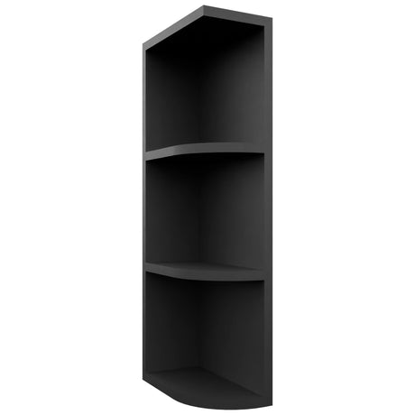 Fabuwood Pitch Black OEL630 Wall Open End Cabinet, Front View