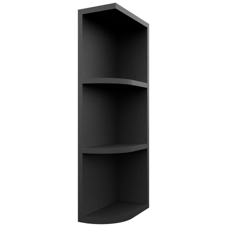 Fabuwood Pitch Black OER630 Wall Open End Cabinet, Front View