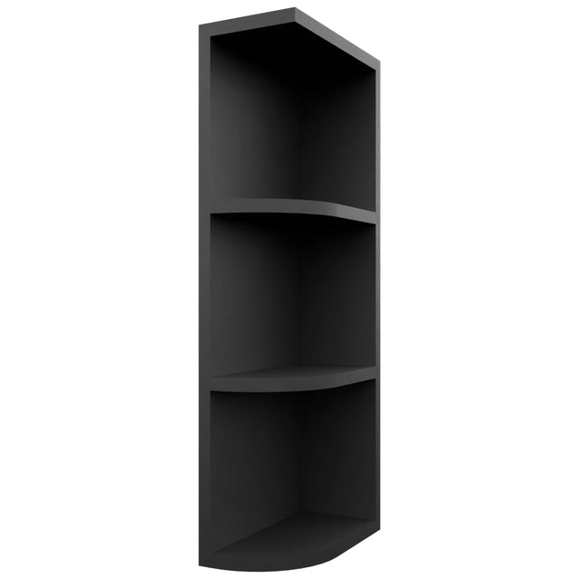 Fabuwood Pitch Black OER630 Wall Open End Cabinet, Front View
