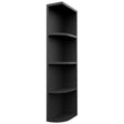 Fabuwood Pitch Black OER639 Wall Open End Cabinet, Front View