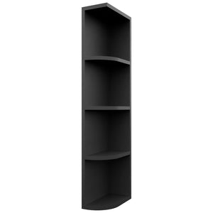 Fabuwood Pitch Black OER642 Wall Open End Cabinet, Front View