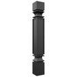Fabuwood Pitch Black SP36 Base Post, Front View
