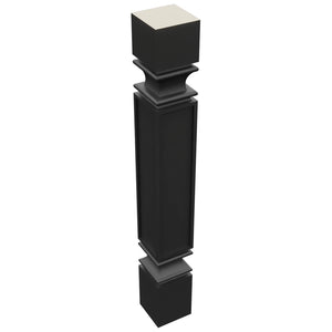 Fabuwood Pitch Black SP36 Base Post, Top View