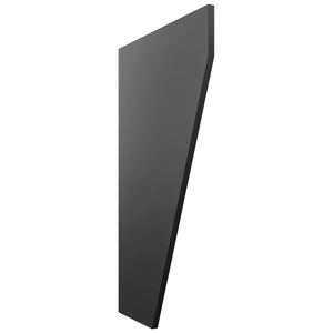 Fabuwood Pitch Black VDL Vanity Desk, Front View