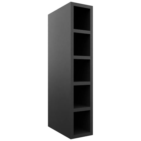Fabuwood Pitch Black WC0630 Wall Wine Cubes, Front View