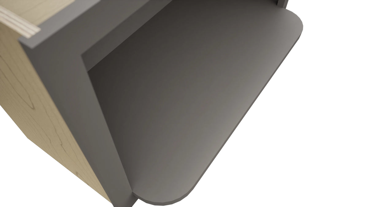 MW3018 ( Wall | Microwave Shelf Cabinet - 3"W X 18"H X 12"D ) | Stone