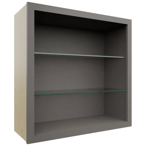 Fabuwood Stone NDW3030 Wall Standard No Door Cabinet, Front View