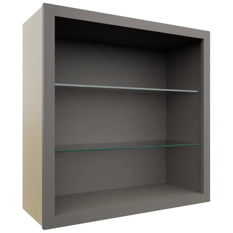 Fabuwood Stone NDW3030 Wall Standard No Door Cabinet, Front View