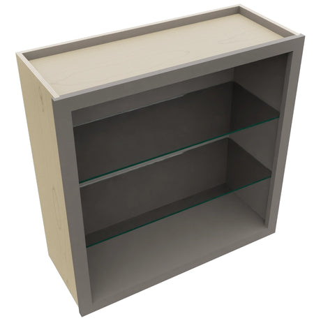 Fabuwood Stone NDW3030 Wall Standard No Door Cabinet, Top View