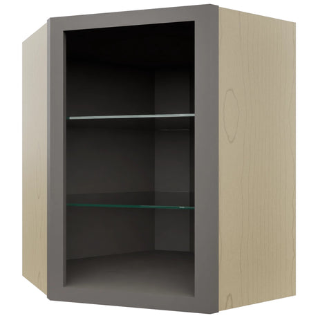 Fabuwood Stone NDWDC2430 Wall Corner Diagonal No Door Cabinet, Front View