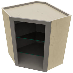 Fabuwood Stone NDWDC2430 Wall Corner Diagonal No Door Cabinet, Top View