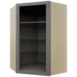 Fabuwood Stone NDWDC2436 Wall Corner Diagonal No Door Cabinet, Front View