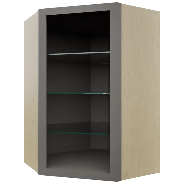 Fabuwood Stone NDWDC2436 Wall Corner Diagonal No Door Cabinet, Front View