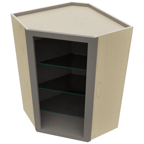 Fabuwood Stone NDWDC2436 Wall Corner Diagonal No Door Cabinet, Top View