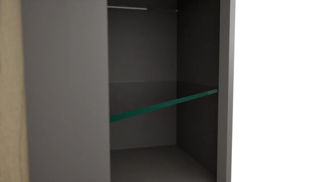 Fabuwood Stone NDWDC2436 Wall Corner Diagonal No Door Cabinet, Detail View